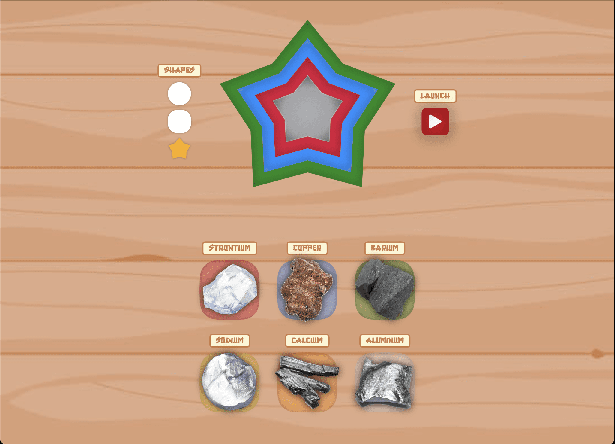 Firework creation interface