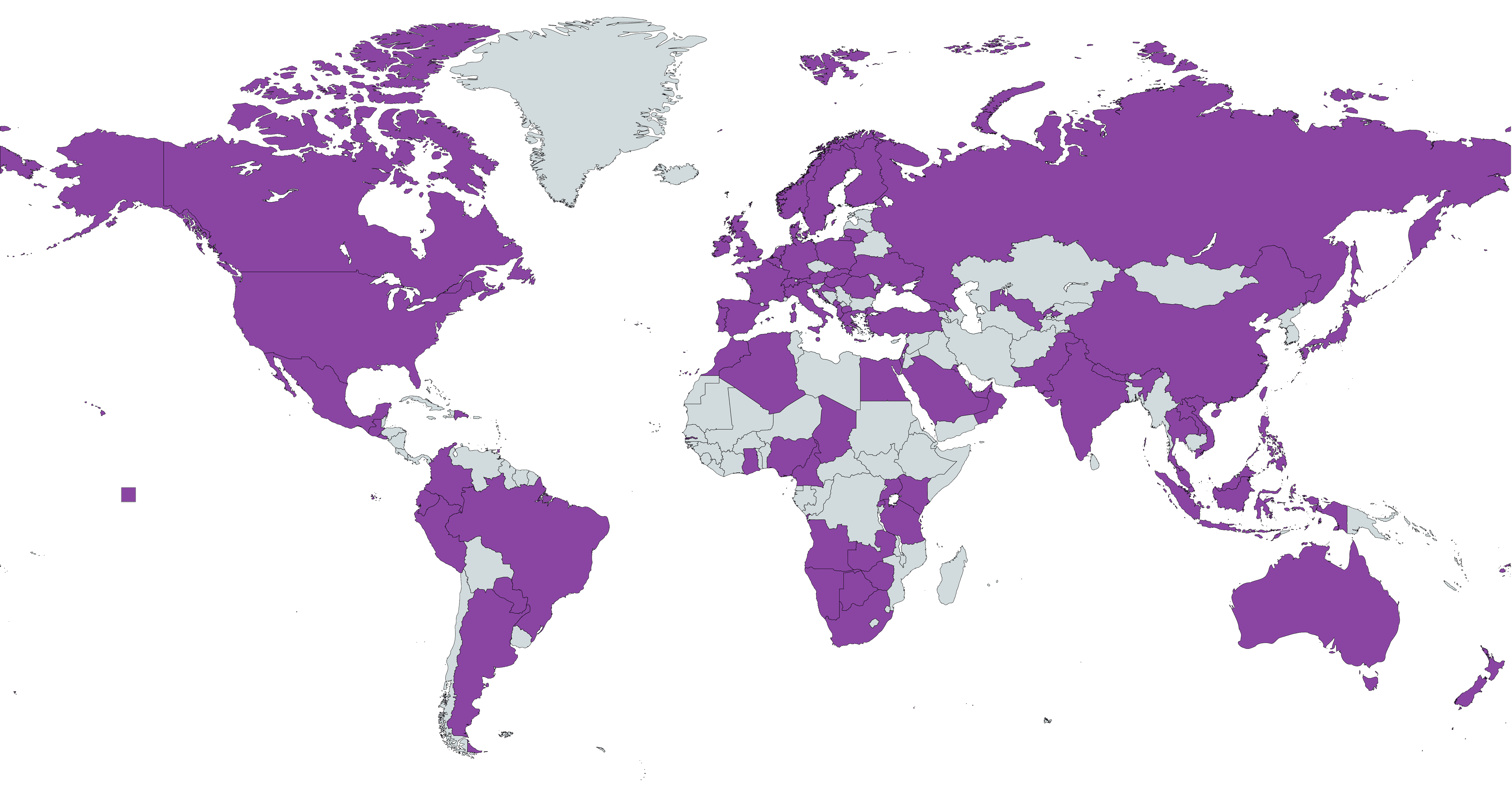 Map of Runway users worldwide