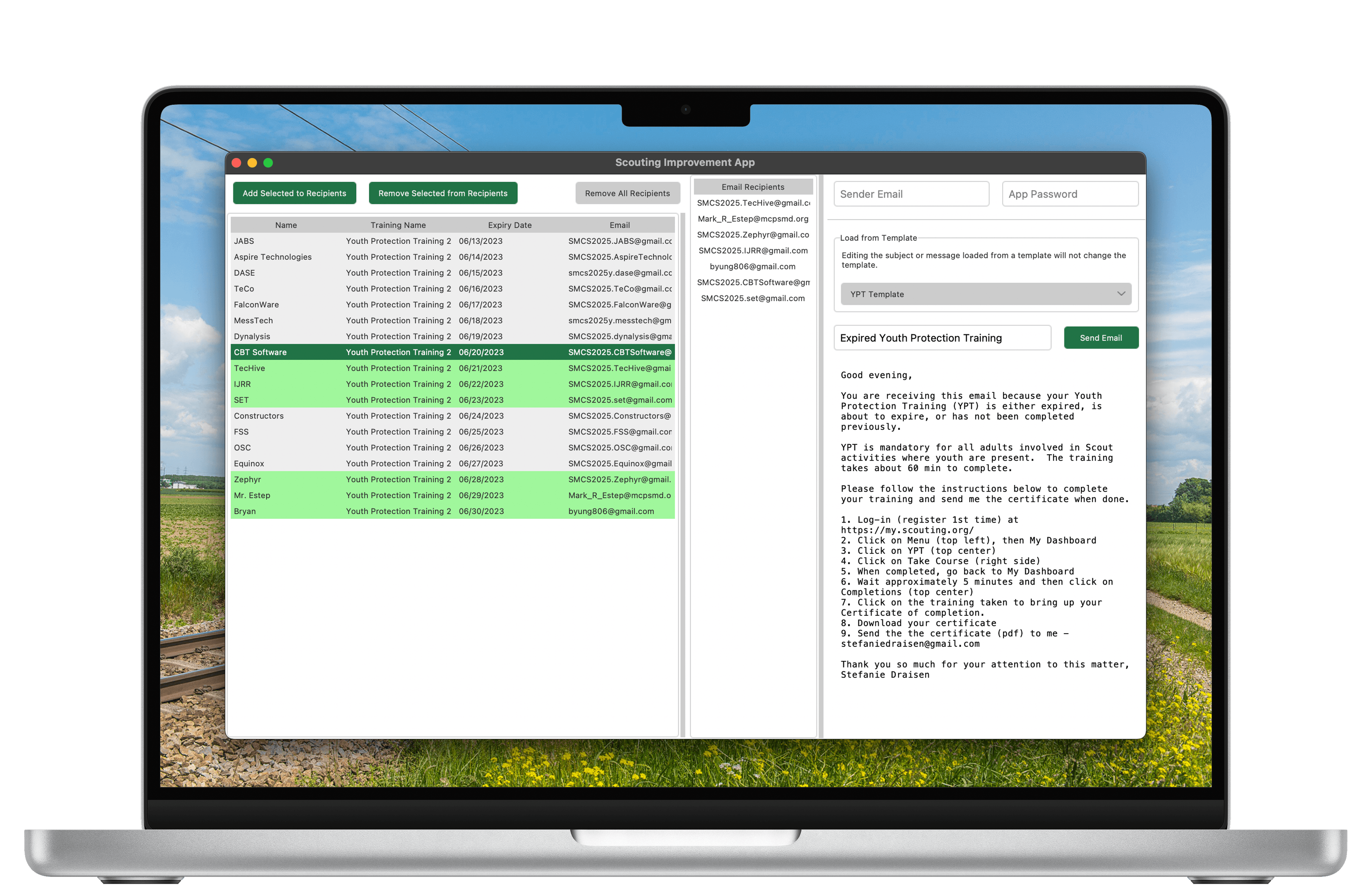 Boy Scouts Management